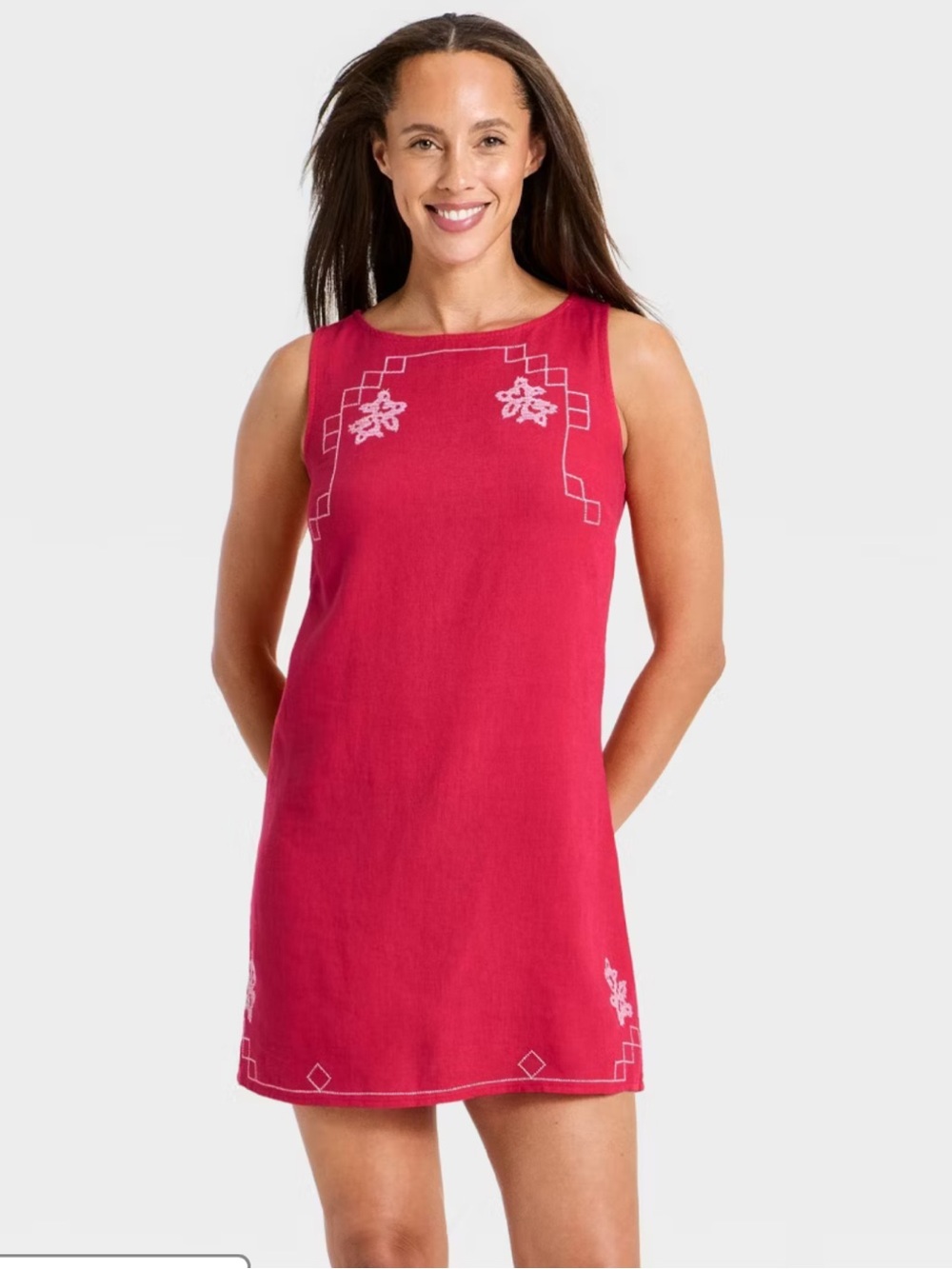Universal Thread Pink Woven Mini Sundress XXL NWT